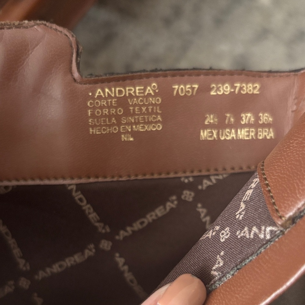 NWOT Andrea Candela Women Heeled Boots 7057 Size 7.5 - Picture 7 of 7